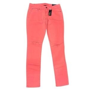 NWT American Eagle Women's Stretch Bright Neon Distressed Skinny‎ Jeans 8R